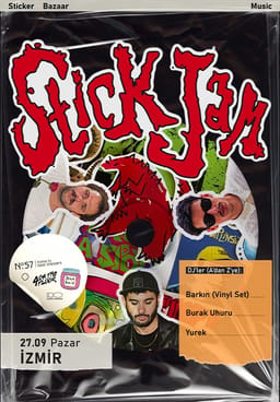 STICKJAM: Sticker Bazaar & Electronic Music