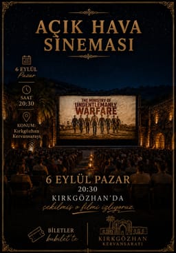 Tarihi Han’da Açık Hava Sineması