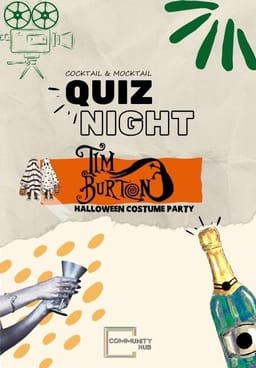 Tim Burton Filmleri Quiz Night & Halloween Costume Party