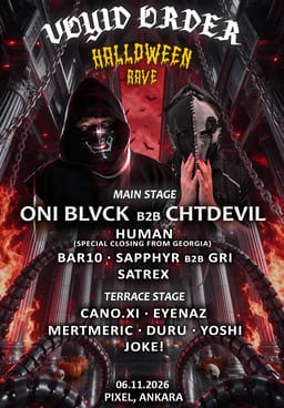 VOYID ORDER: Special Halloween Rave - ONI BLVCK B2B CHTDEVIL