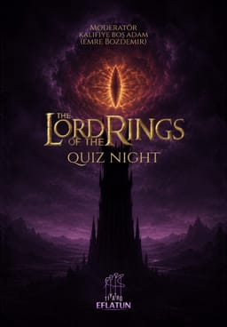 Yüzüklerin Efendisi Lord of Rings Quiz Night