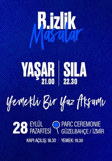 Bizlik Masalar - Sıla & Yaşar etkinlikgörseli