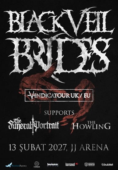 Black Veil Brides, The Funeral Portrait, The Howling etkinlikgörseli
