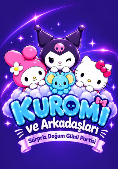 Kuromi ve Arkadaşları Sürpriz Doğum Günü Partisi etkinlikgörseli