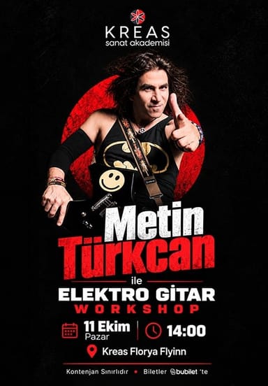 Metin Türkcan ile Elektro Gitar Workshop etkinlikgörseli
