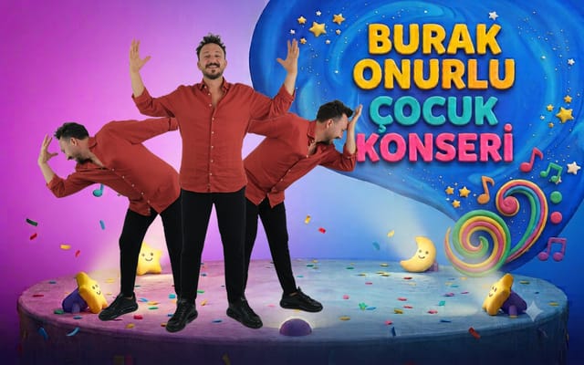 Burak Onurlu Oyunlu Şarkılar Çocuk Konseri etkinlik afişi