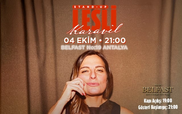Lesli Karavil Stand Up etkinlik afişi