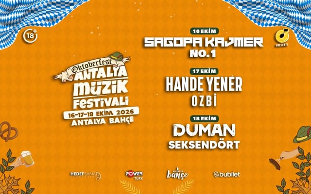 Oktoberfest X Antalya Müzik Festivali etkinlik afişi