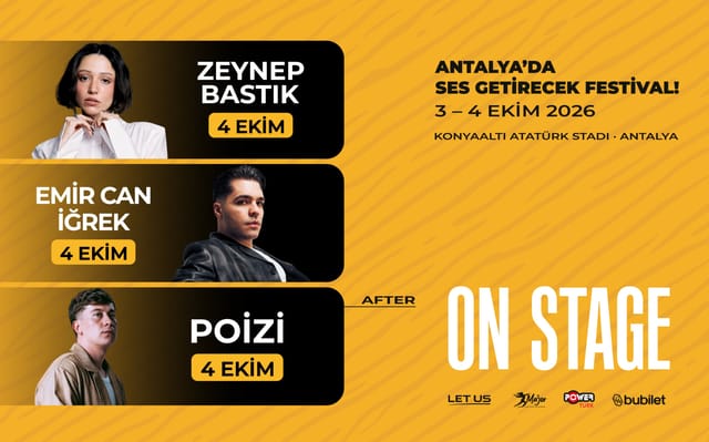Zeynep Bastık & Emir Can İğrek & Poizi & Anka I ON STAGE ANTALYA 2026 etkinlik afişi