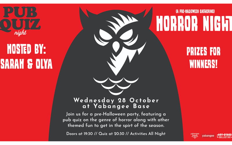 Horror Night Pub Quiz & Pre-Halloween Gathering (& After-Party) 1