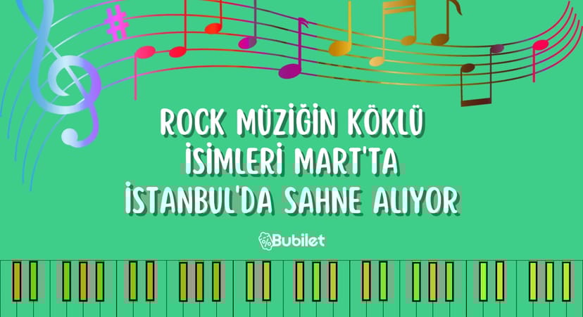 İstanbul Rock Müzik Konserleri Mart 2023