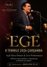 Ege ile Açık Hava Dinner & Live Performance | Pera Thai Bodrum