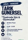 Söz – Oyunculuk Atölyesi | 18. Ethos Tiyatro Festivali
