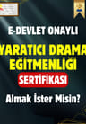  Yaratıcı Drama Eğitmeni Sertifikası