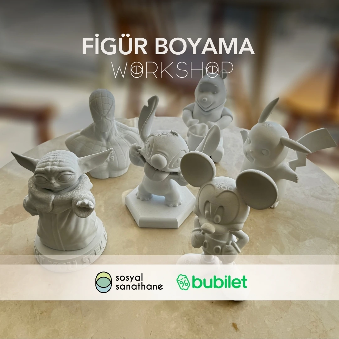 3D Figür Boyama Workshop: Sosyal Sanathane İzmir | Etkinlik Takvimi