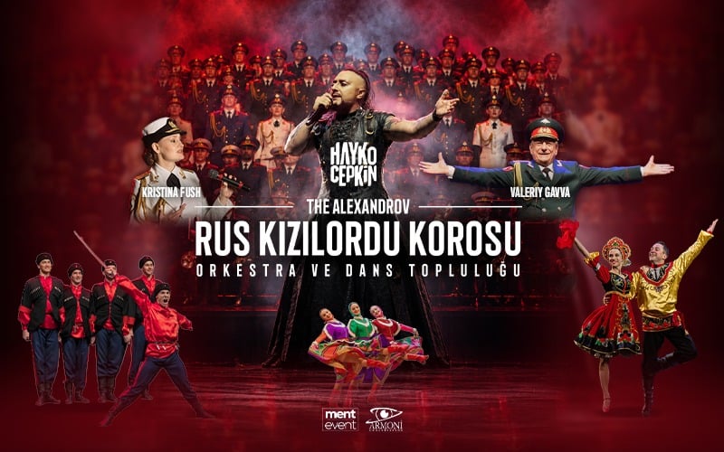 Aleksandrov Rus Kızılordu Korosu ve Dans Topluluğu İle Hayko Cepkin, 9 Aralık 2026, Congresium Ankara, Ankara konser afişi