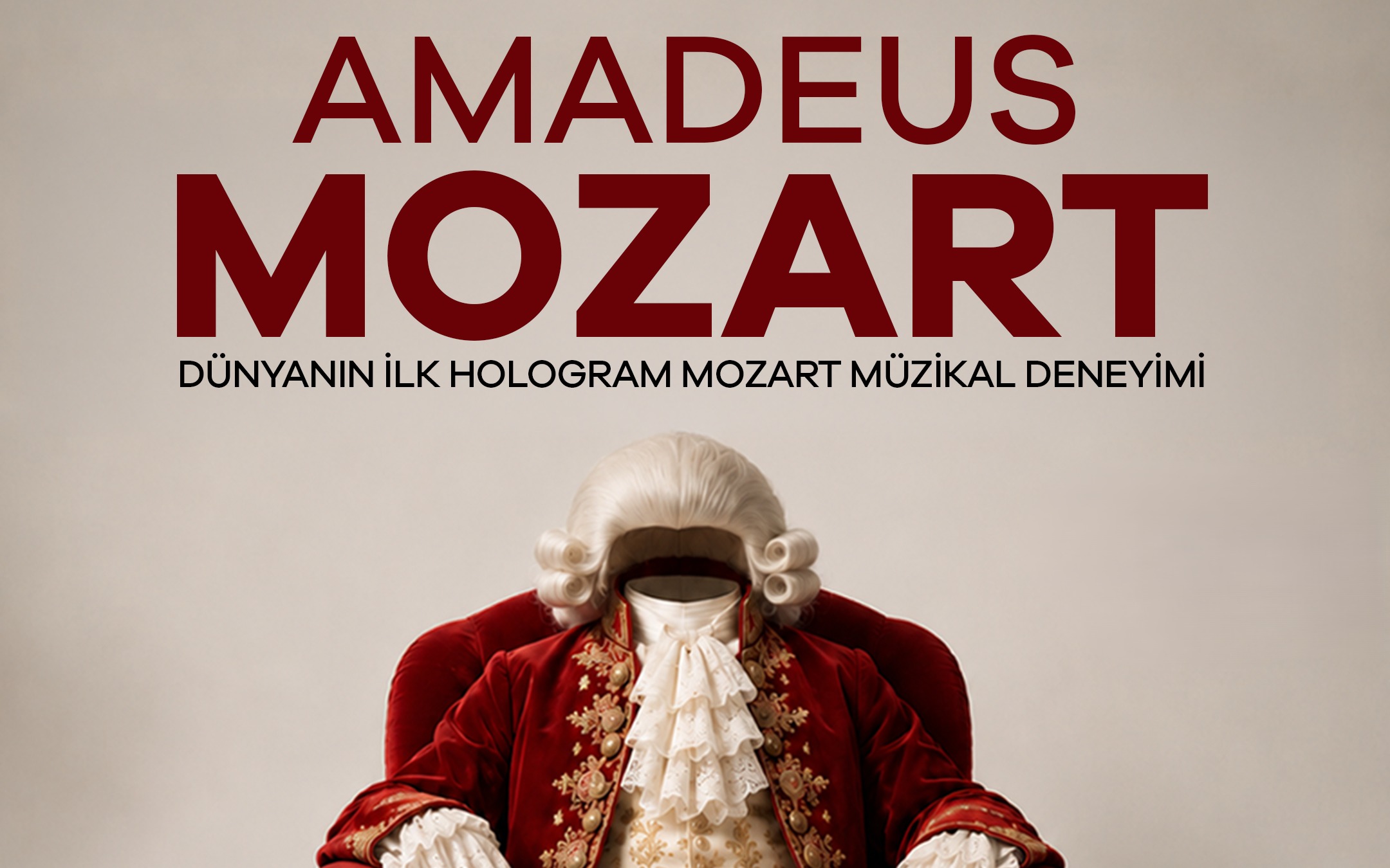 Amadeus Mozart Hologram Deneyimi, 24 Ekim 2026, Beyoğlu Sahne, İstanbul konser afişi
