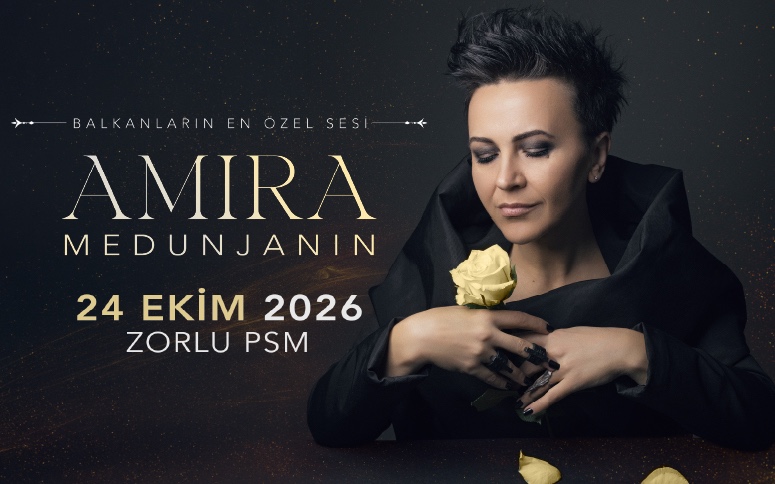 Amira Medunjanin, 24 Ekim 2026, Zorlu PSM - Turkcell Platinum Sahnesi, İstanbul konser afişi