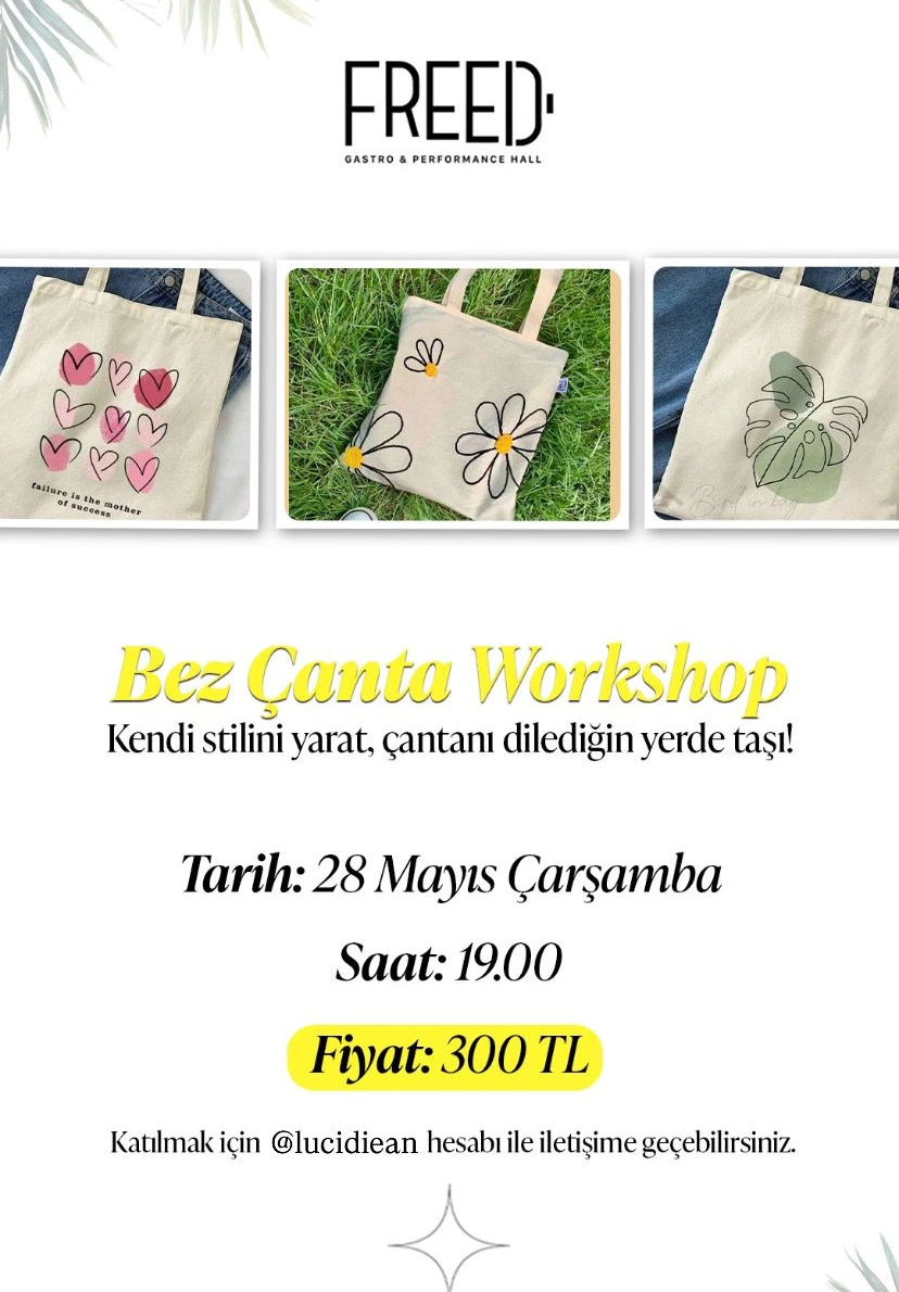 Bez Çanta Boyama Workshop
