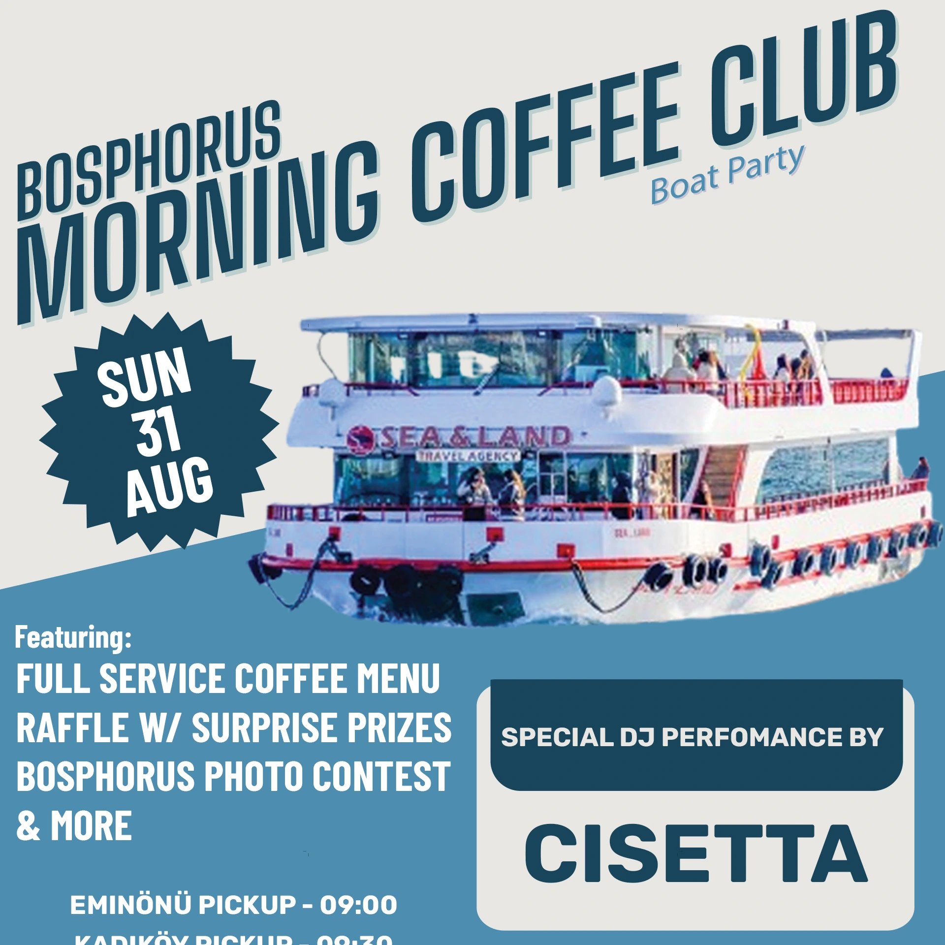 Bosphorus Morning Coffee 'Club' Tekne Partisi -  - İstanbul