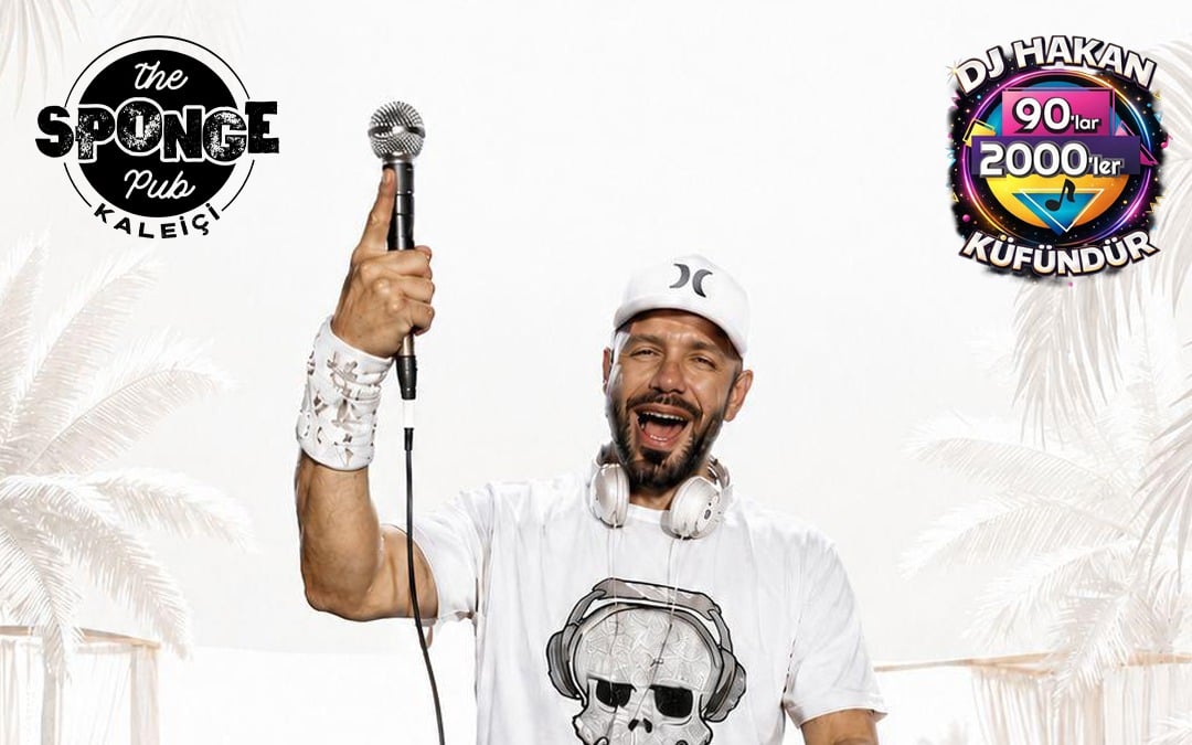 Dj Hakan Küfündür ile 90lar 2000ler White Party, 23 Eylül 2026, Sponge Pub Kaleiçi konser afişi
