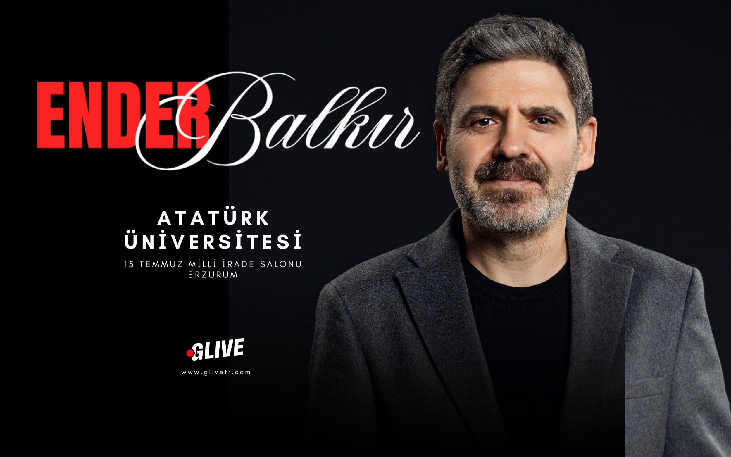 Ender Balkır Konseri, 7 Kasım 2026, Atatürk Üniversitesi 15 Temmuz Milli İrade Salonu, Erzurum konser afişi