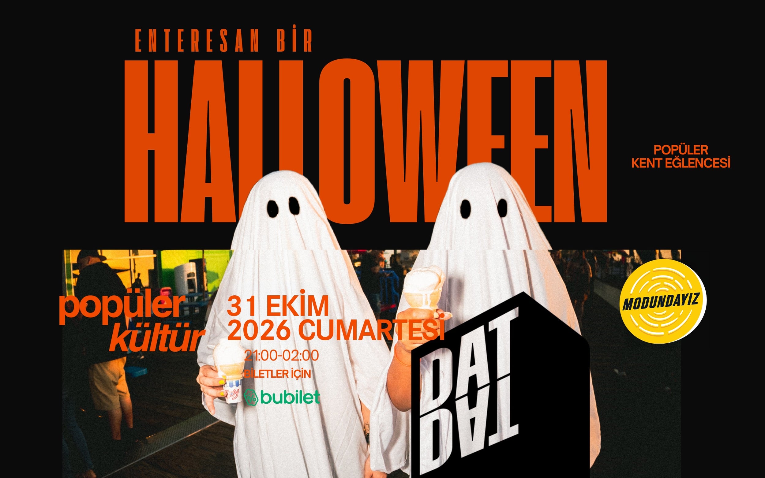 Enteresan Bir Halloween | Popüler Kültür, 31 Ekim 2026, Datdadadat, İzmir konser afişi