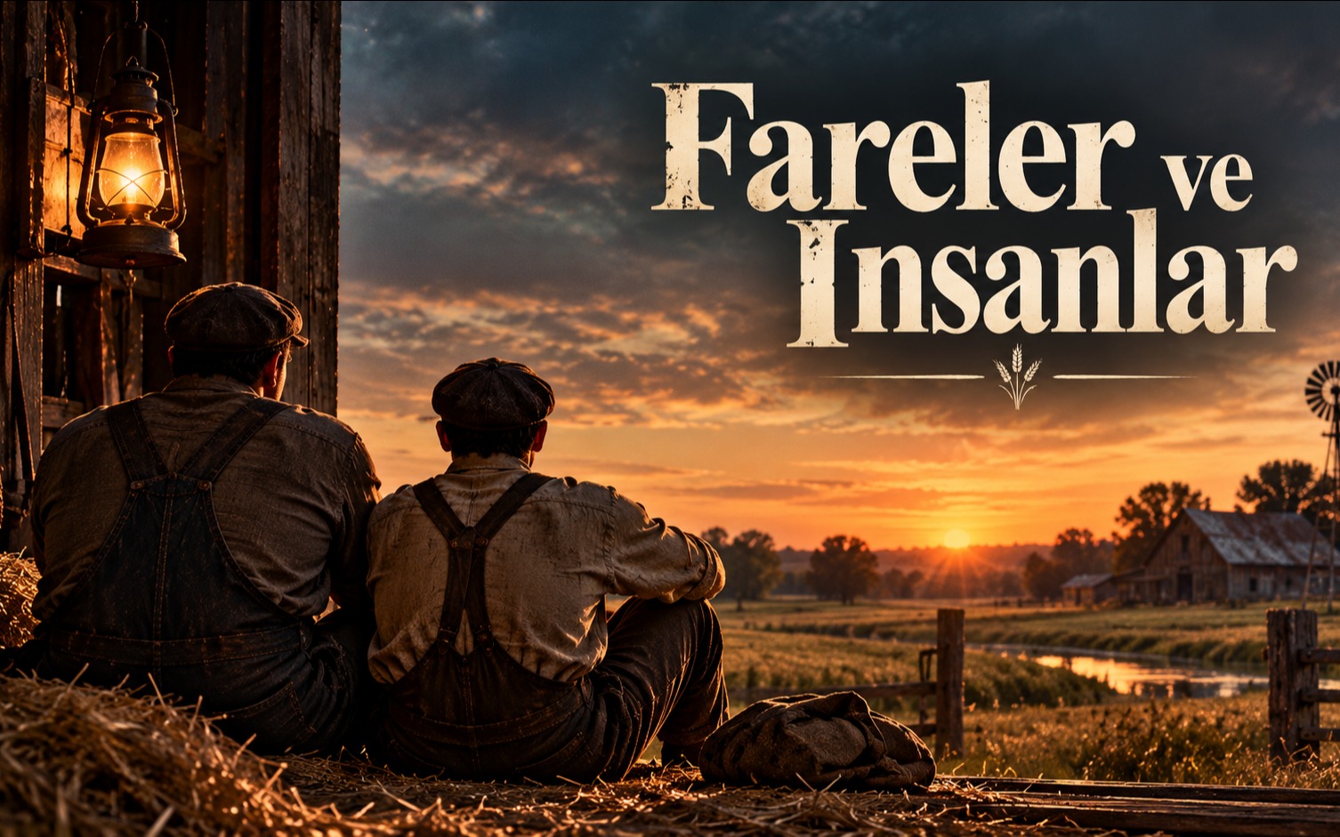 Fareler ve İnsanlar tiyatro afişi