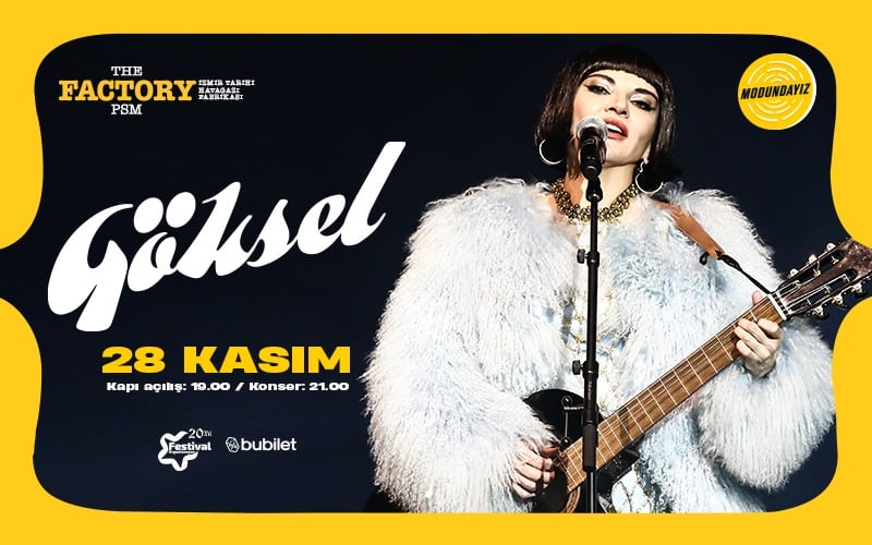 Göksel Konseri, 28 Kasım 2026, The Factory PSM Tarihi Havagazı Fabrikası, İzmir konser afişi