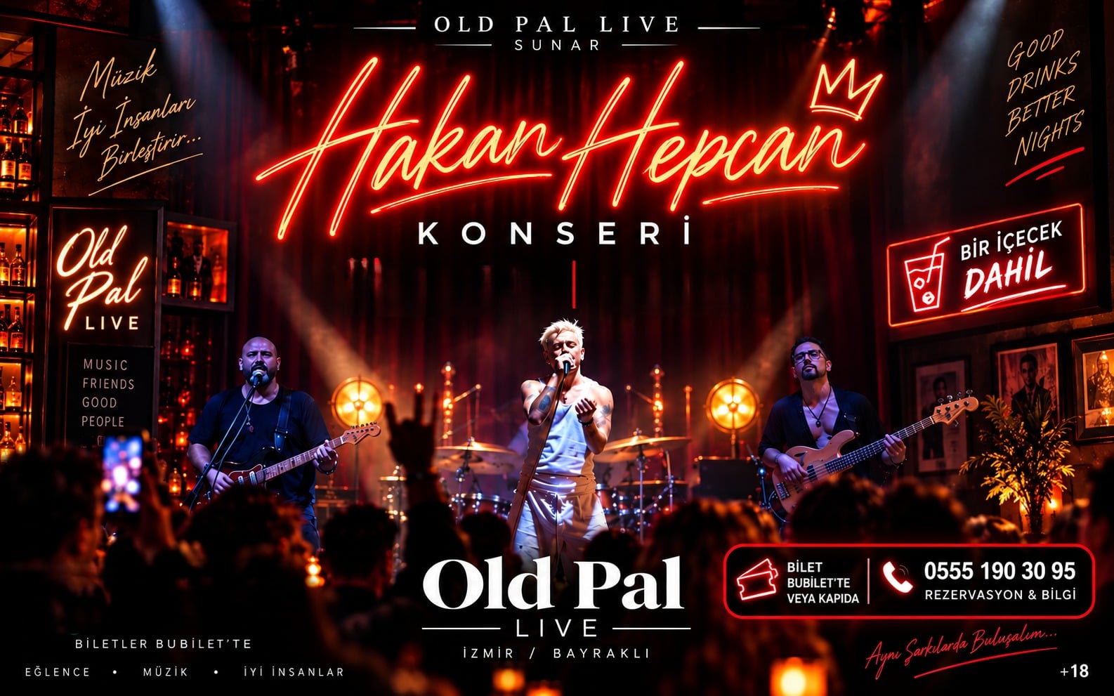Hakan Hepcan Canlı Performans, 3 Ekim 2026, Old Pal Pub, İzmir konser afişi