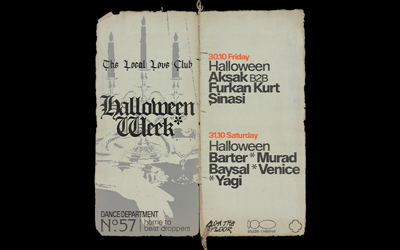 Halloween Week, 30 Ekim 2026, No. 57 by Studio House, İzmir konser afişi