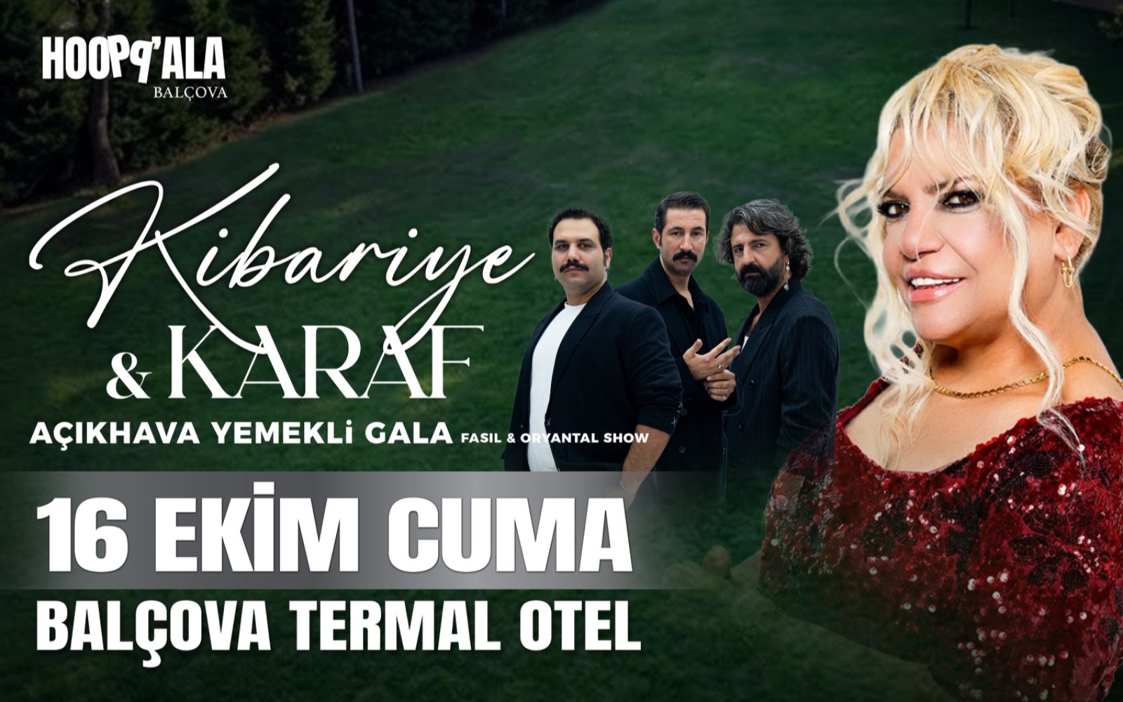 Kibariye - Karaf Konseri, 16 Ekim 2026, Balçova Termal Otel, İzmir konser afişi