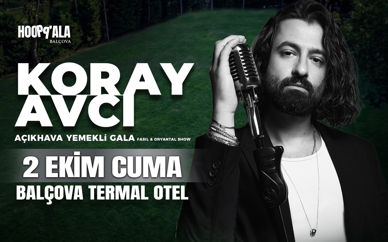 Koray Avcı Konseri, 2 Ekim 2026, Balçova Termal Otel, İzmir konser afişi