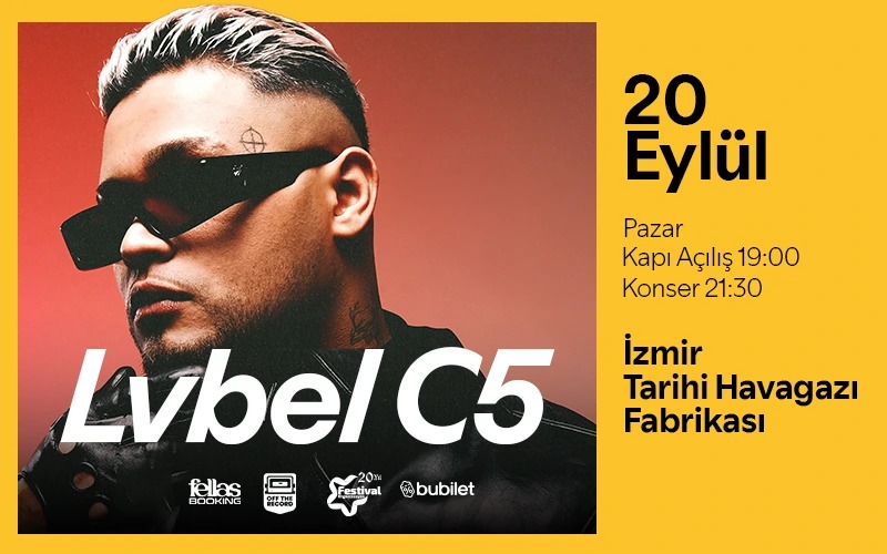 Lvbel C5, 20 Eylül 2026, Alsancak Tarihi Havagazı Fabrikası, İzmir konser afişi