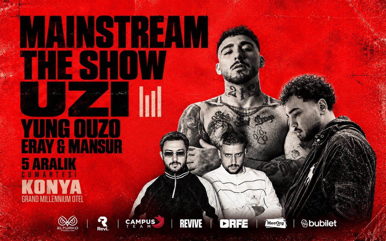 MAINSTREAM “THE SHOW”, 5 Aralık 2026, Grand Millennium Konya, Konya konser afişi