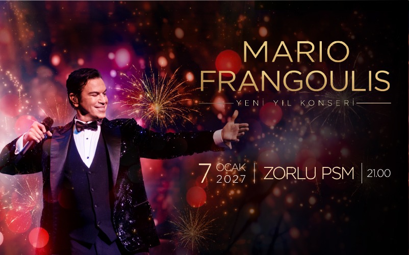 Mario Frangoulis: Yeni Yıl Konseri, 7 Ocak 2027, Zorlu PSM Turkcell Sahnesi, İstanbul konser afişi