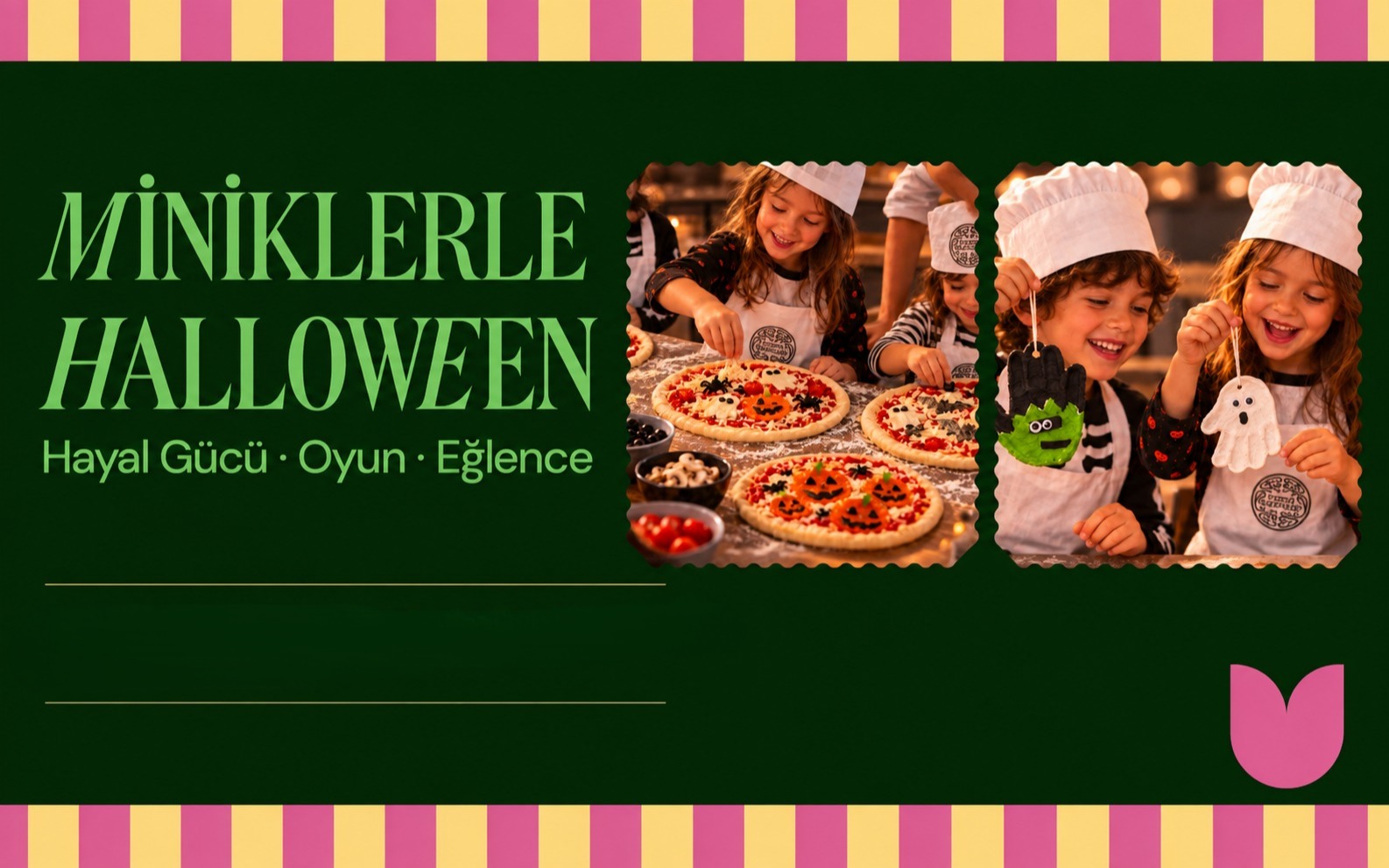 Miniklerle Halloween & Pizza Atölyesi | PizzaExpress x Mudita