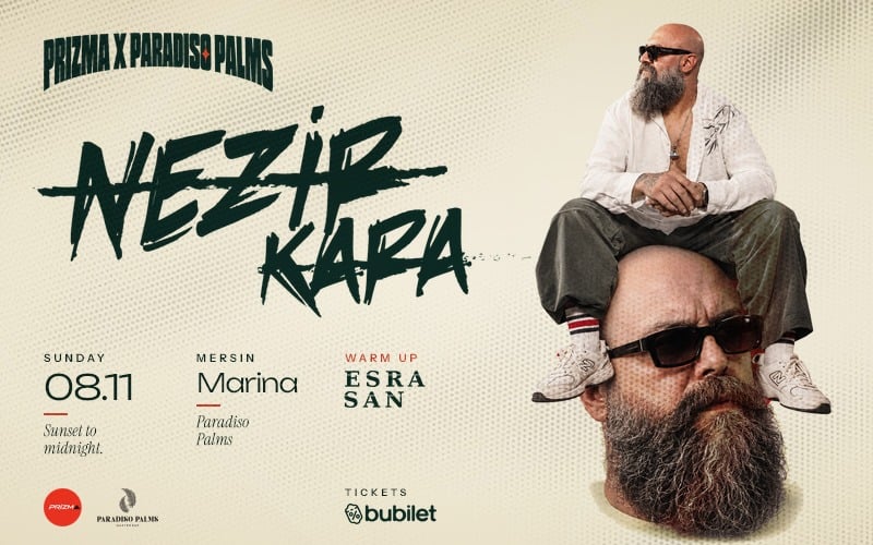 Nezir Kara at Paradıso Palms, 8 Kasım 2026, Paradiso Palms Gastrobar, Mersin konser afişi