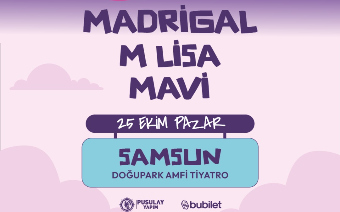 PSLY FEST - MADRİGAL & M LİSA & MAVİ, 25 Ekim 2026, Samsun Doğu Park Amfi Tiyatro, Samsun konser afişi