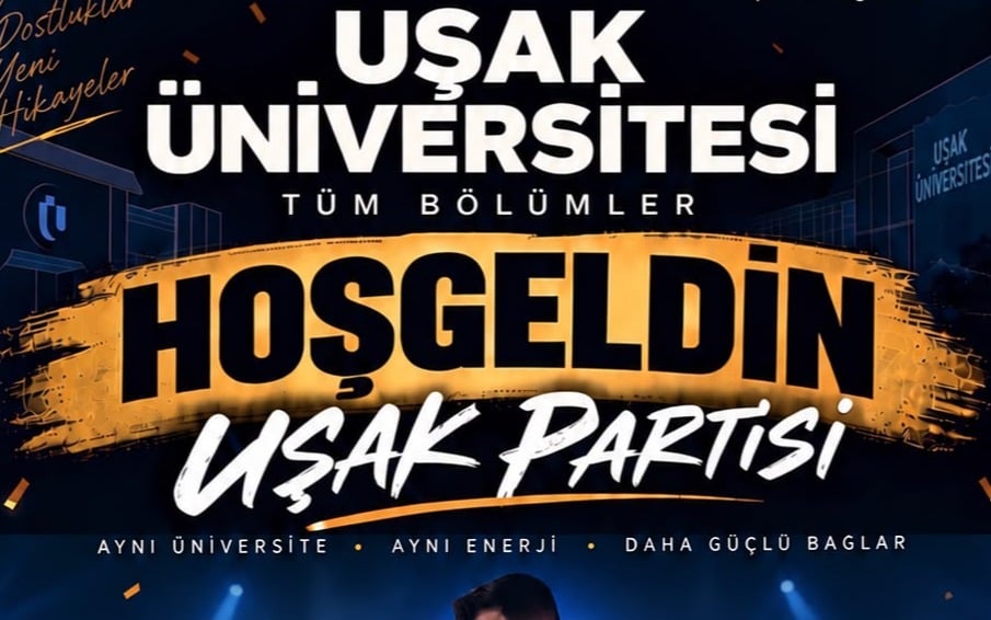 Uşak Üniversitesi Tanışma Partisi, 14 Ekim 2026, Hayal Kahvesi Uşak, Uşak konser afişi