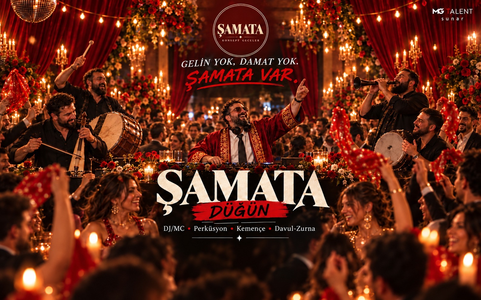 ŞAMATA: DÜĞÜN, 7 Kasım 2026, Hayal Kahvesi Aqua Florya, İstanbul konser afişi