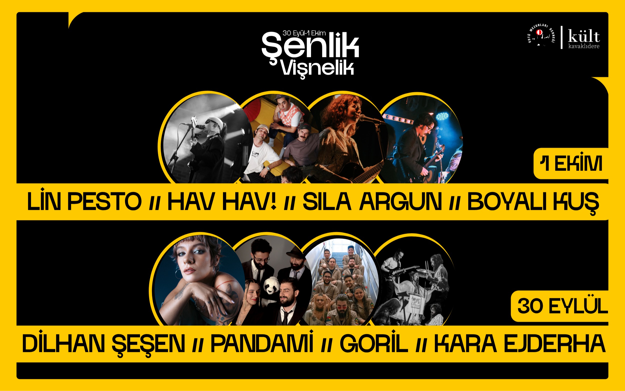 Şenlik Vişnelik, 1 Ekim 2026, ODTÜ MD Vişnelik, Ankara konser afişi