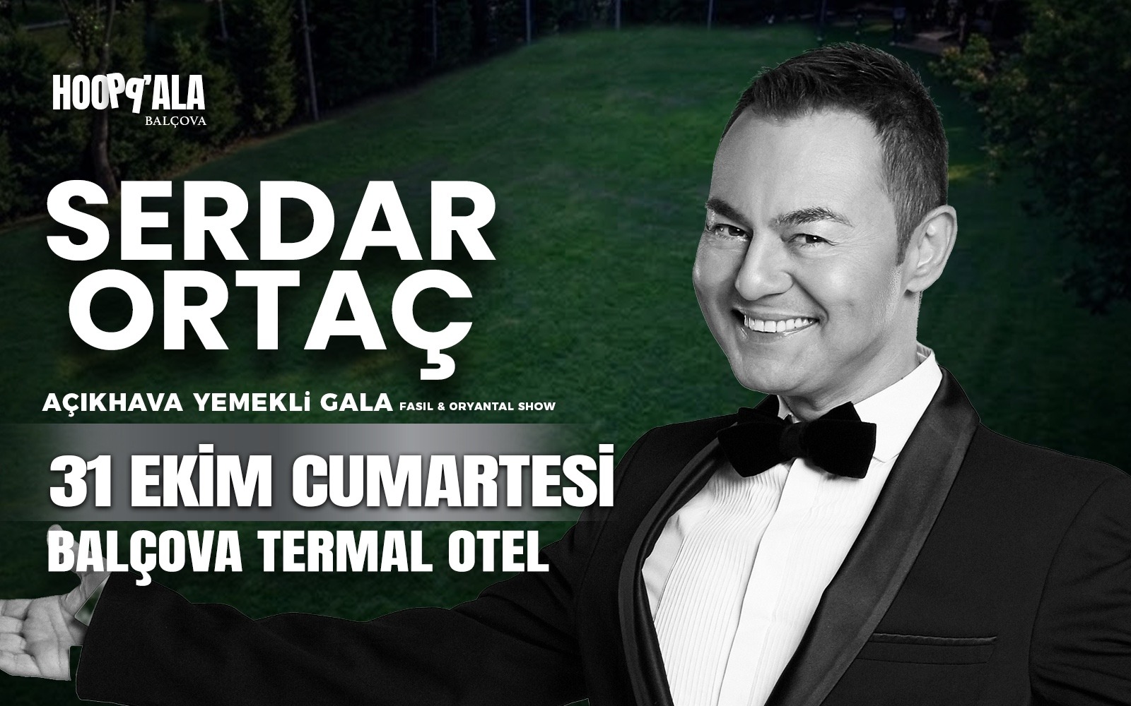 Serdar Ortaç, 31 Ekim 2026, Balçova Termal Otel, İzmir konser afişi