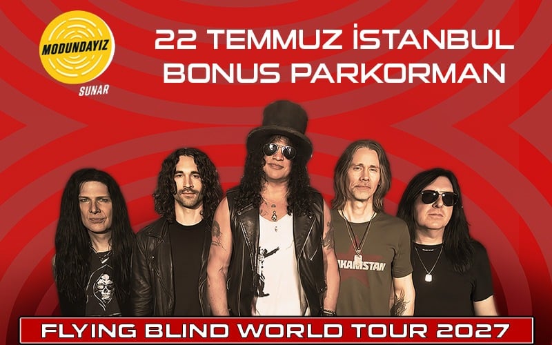 Slash Featuring Myles Kennedy And The Conspirators, 22 Temmuz 2027, Bonus Parkorman, İstanbul konser afişi