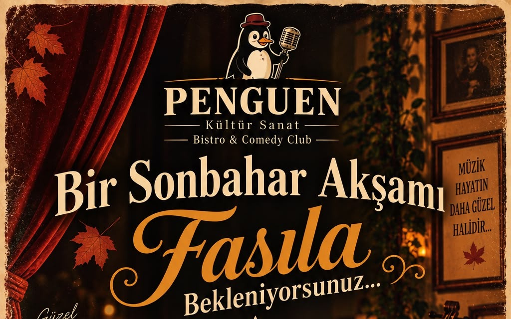 Sonbahar Akşamı, 19 Eylül 2026, Penguen Kültür Sanat Bistro & Comedy Club, İzmir konser afişi