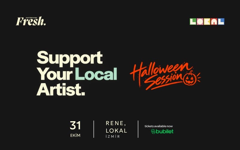 Support Your Local Artist: Halloween Session, 31 Ekim 2026, Rene Lokal, İzmir konser afişi