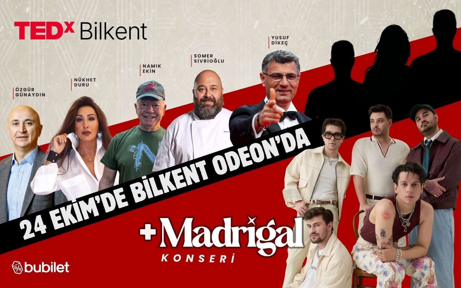 TEDxBilkent + Madrigal Konseri, 24 Ekim 2026, Bilkent Odeon, Ankara konser afişi