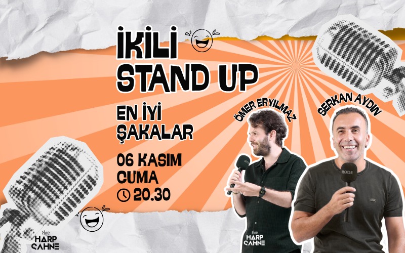 İkili Stand Up - The Harp Kadıköy tiyatro afişi