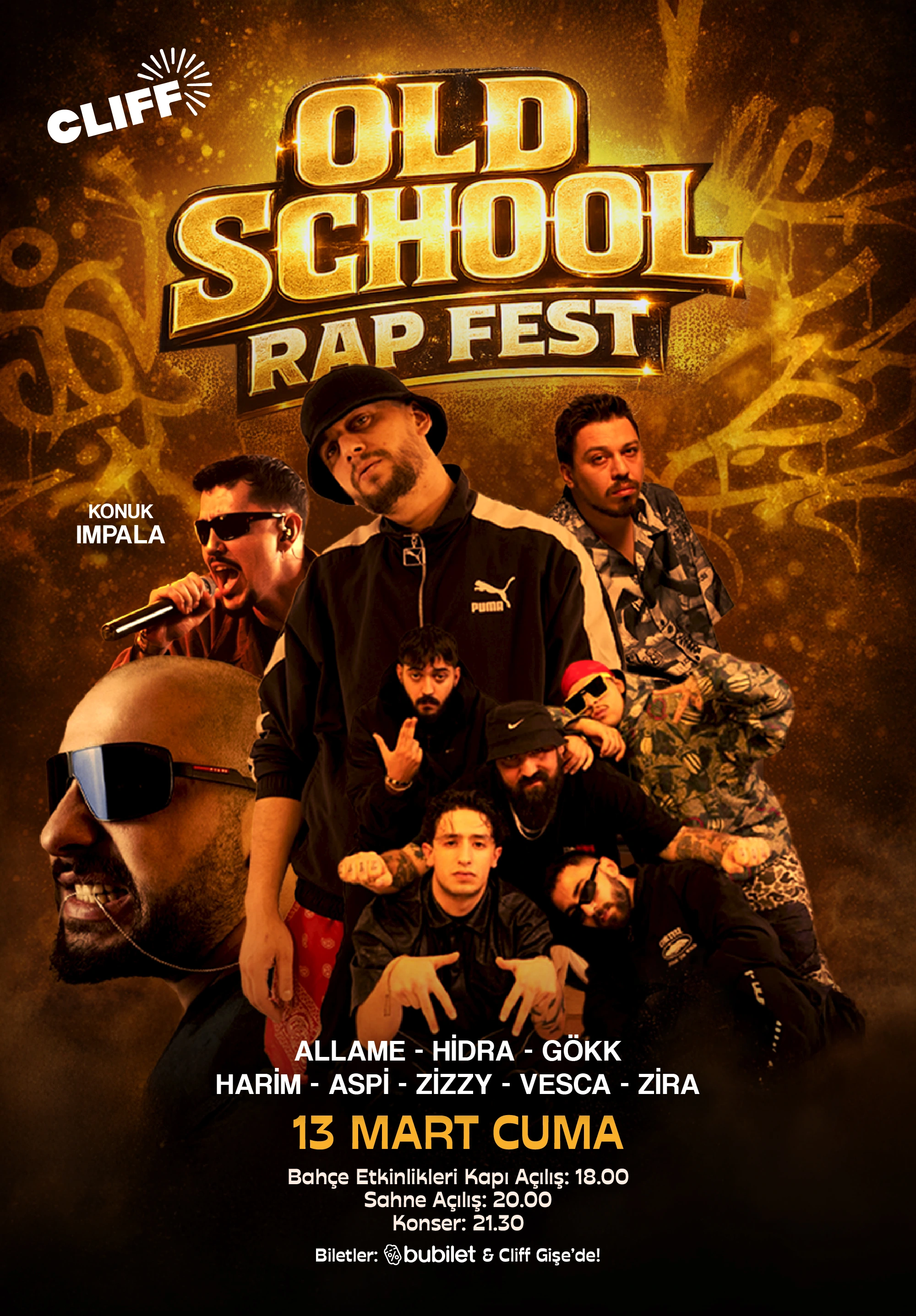 The Old School Rap Fest // 13 Mart 2026 // Cliff Venue - izmirmag