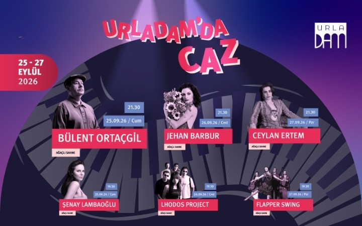 UrlaDam'da Caz, 27 Eylül 2026, Urladam Ağaçlı Sahne, İzmir konser afişi